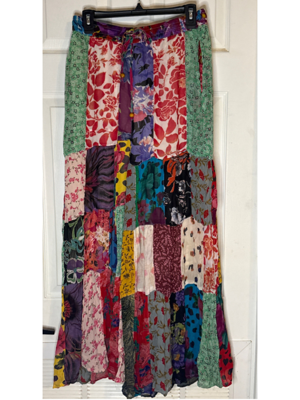 Young Threads Patchwork Boho Pants, Multi-color - Picture 2 of 6